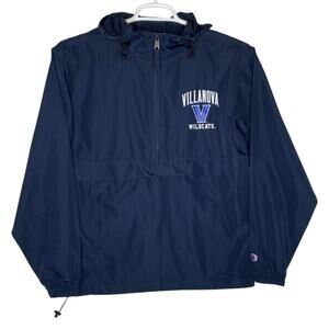 Champion Villanova Wildcats Jacket XS Extra Small Blue Windbreaker Rain NCAA